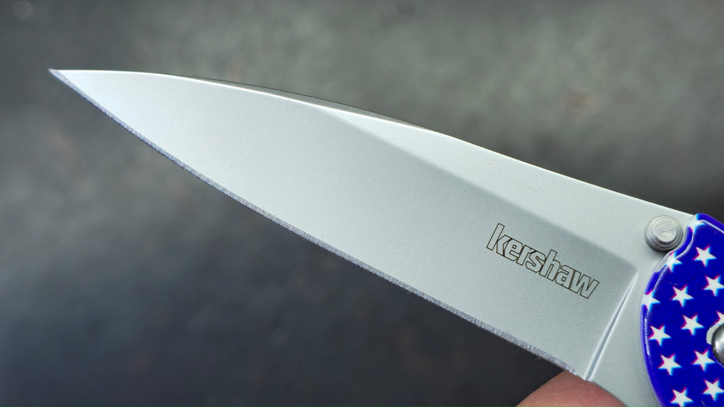 Kershaw Leek (SECOND XXXX) USA Flag Aluminum Handle 14C28N (Copy)