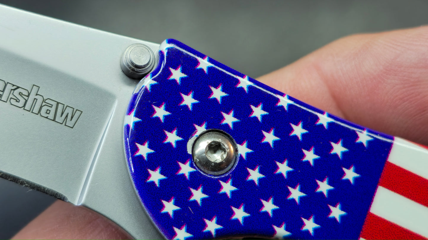 Kershaw Leek (SECOND XXXX) USA Flag Aluminum Handle 14C28N (Copy)