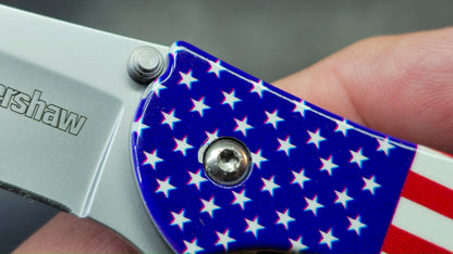 Kershaw Leek (SECOND XXXX) USA Flag Aluminum Handle 14C28N (Copy)