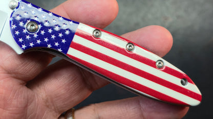 Kershaw Leek (SECOND XXXX) USA Flag Aluminum Handle 14C28N (Copy)