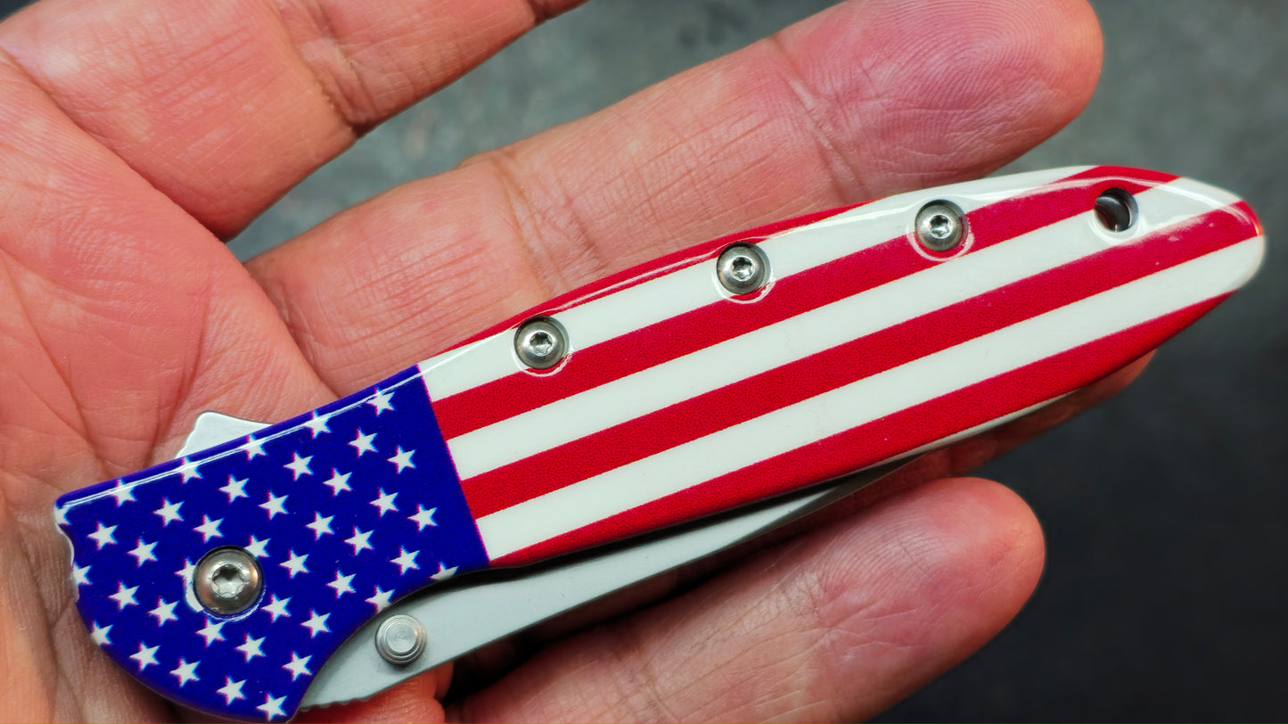 Kershaw Leek (SECOND XXXX) USA Flag Aluminum Handle 14C28N (Copy)