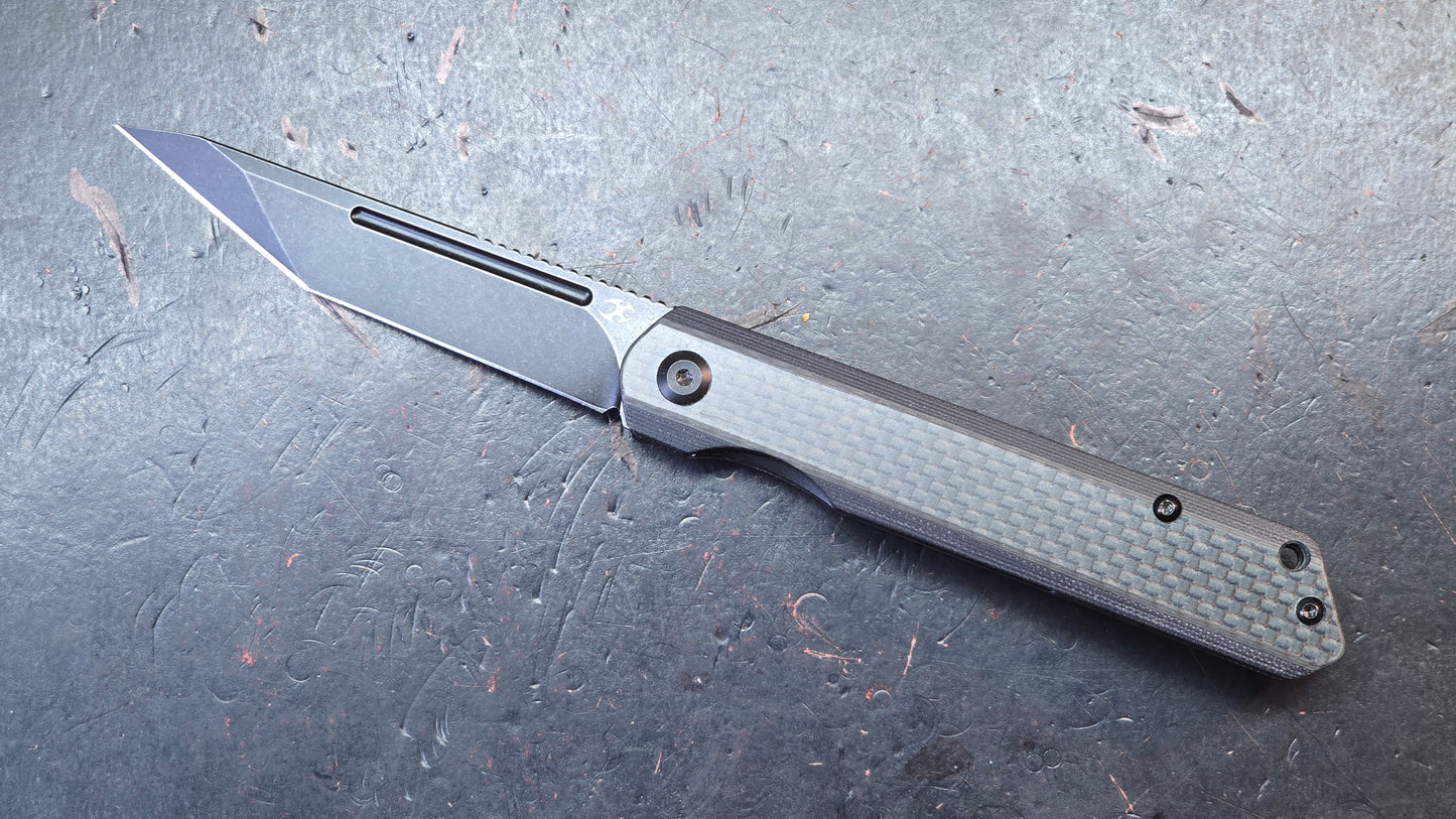 Kansept Prickle Front Flipper Carbon Fiber/SS 3.53" CPM-S35VN