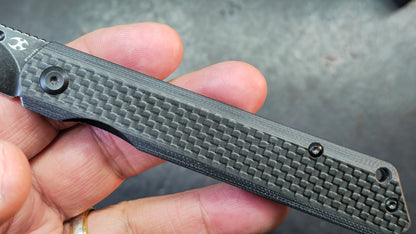 Kansept Prickle Front Flipper Carbon Fiber/SS 3.53" CPM-S35VN
