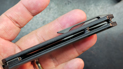Kansept Prickle Front Flipper Carbon Fiber/SS 3.53" CPM-S35VN