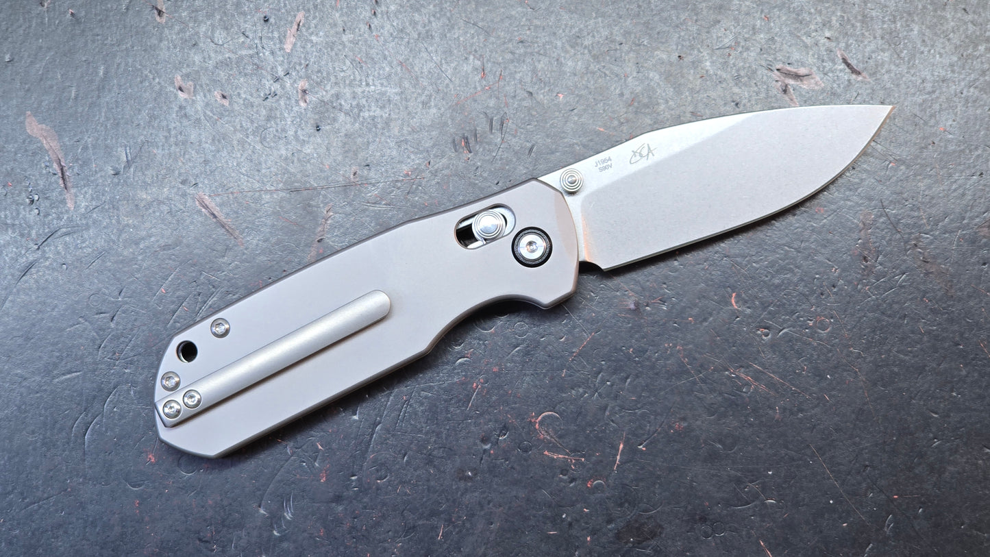 CJRB Maximal Gray Titanium Handle S90V