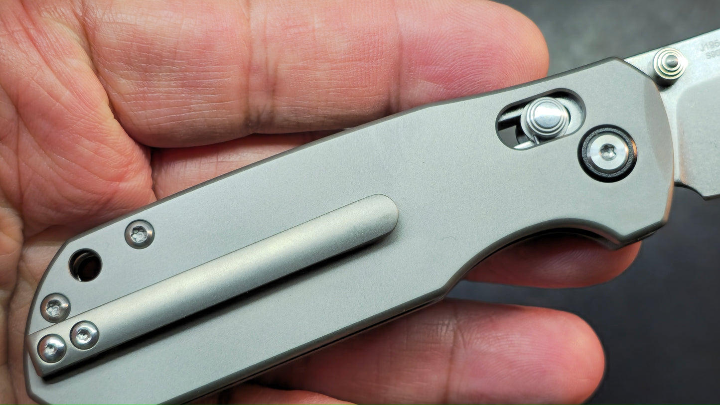 CJRB Maximal Gray Titanium Handle S90V