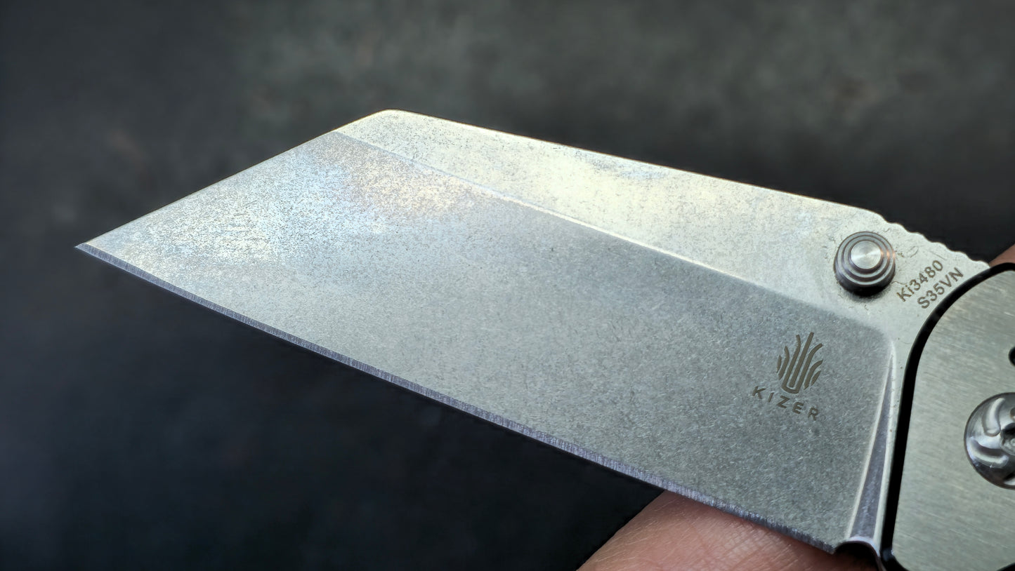 Kizer/Pinkerton Rogue Frame Lock Titanium S35VN
