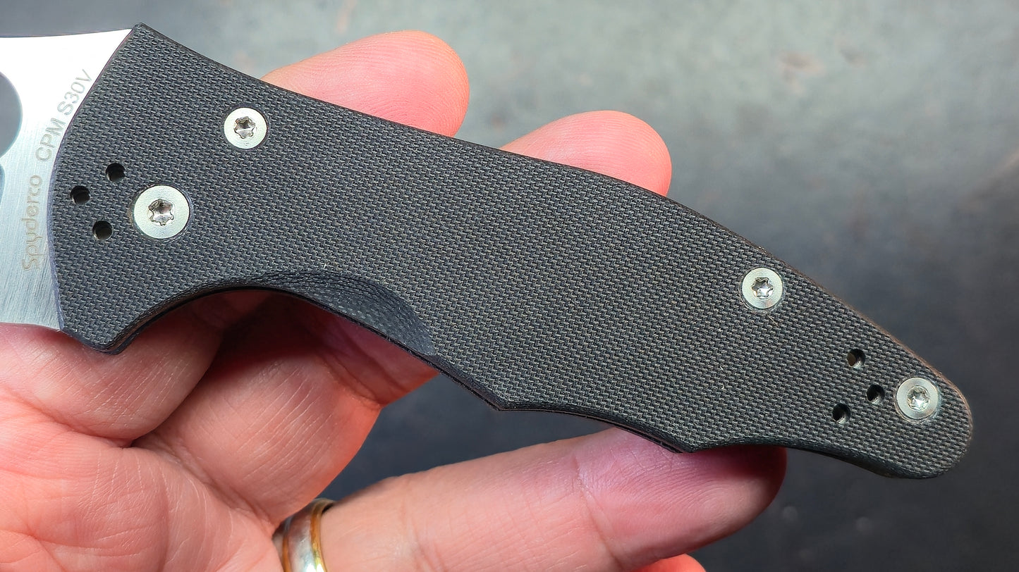 Spyderco Yojimbo 2 Black G10 Handle S30V
