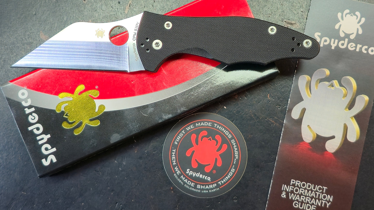 Spyderco Yojimbo 2 Black G10 Handle S30V