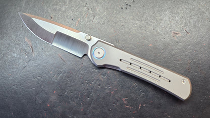 Maxace Peregrine II Folding Knife Sandblast Titanium Handle M390