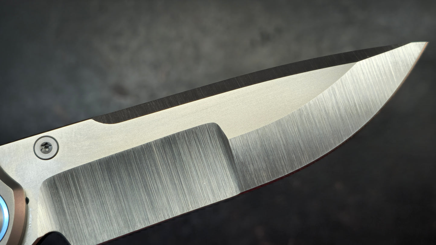 Maxace Peregrine II Folding Knife Sandblast Titanium Handle M390