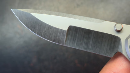 Maxace Peregrine II Folding Knife Sandblast Titanium Handle M390