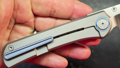 Maxace Peregrine II Folding Knife Sandblast Titanium Handle M390