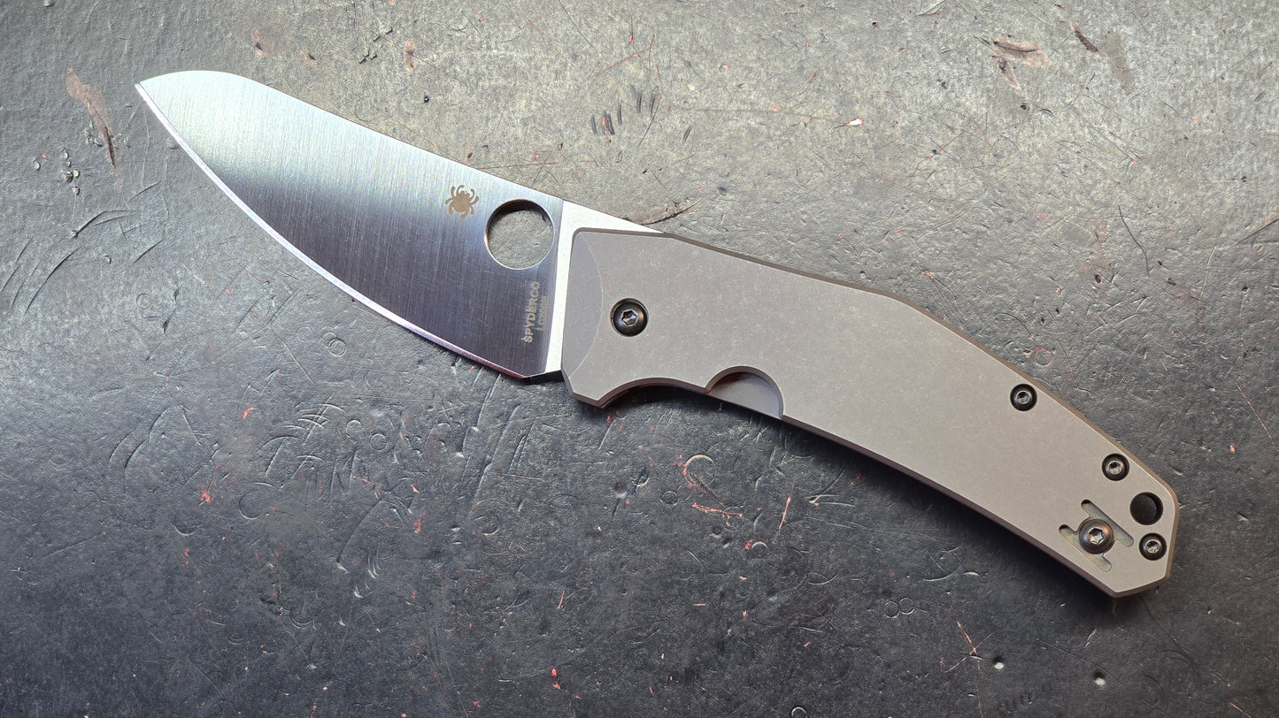 Spyderco SpydieChef Titanium Handle LC200N Blade
