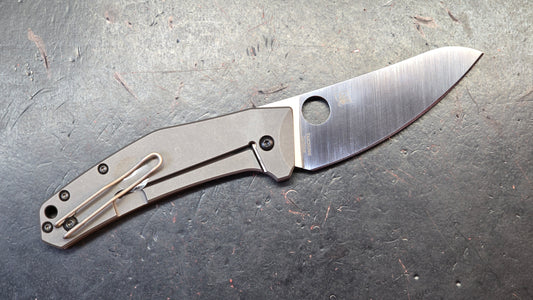Spyderco SpydieChef Titanium Handle LC200N Blade