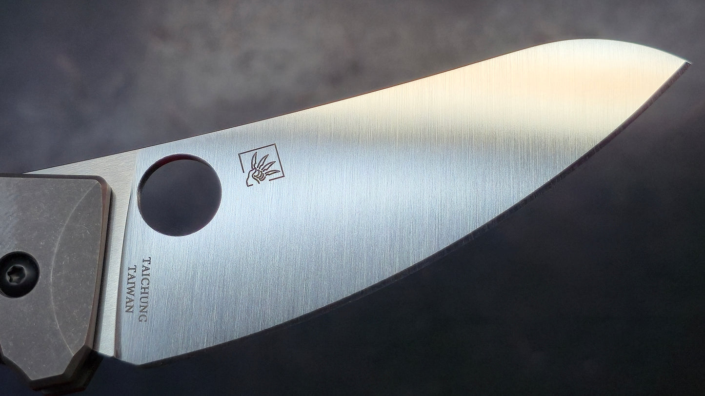 Spyderco SpydieChef Titanium Handle LC200N Blade