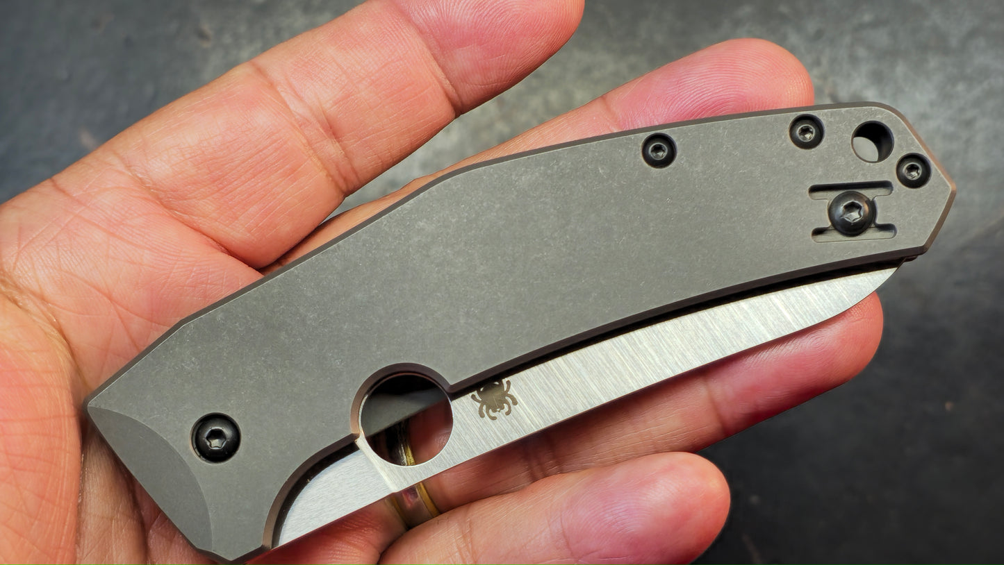Spyderco SpydieChef Titanium Handle LC200N Blade