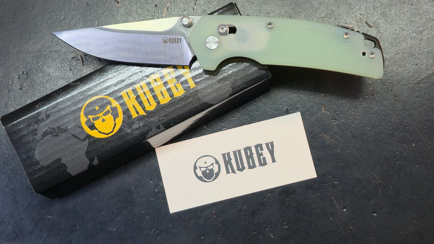 Kubey Geri Jade G10 Handle 14C28N