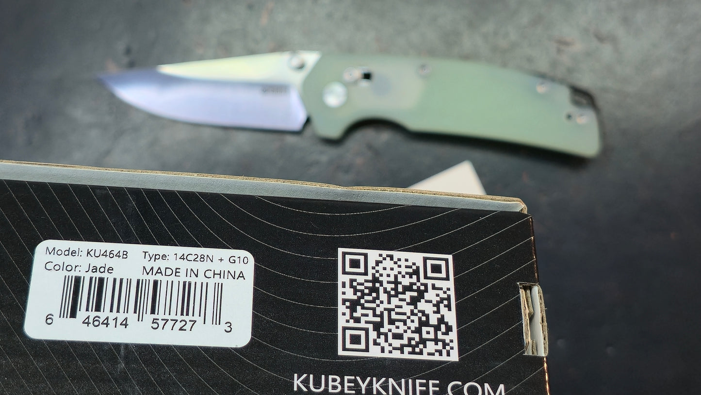 Kubey Geri Jade G10 Handle 14C28N