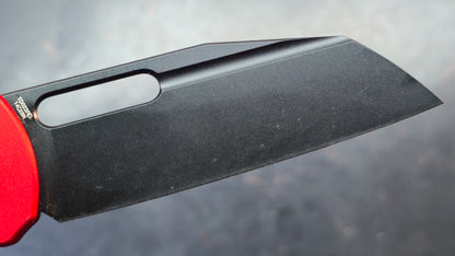 Defcon TD023RD Red Aluminum Handle 14C28N Reverse Tanto
