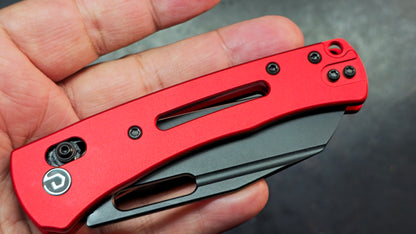 Defcon TD023RD Red Aluminum Handle 14C28N Reverse Tanto