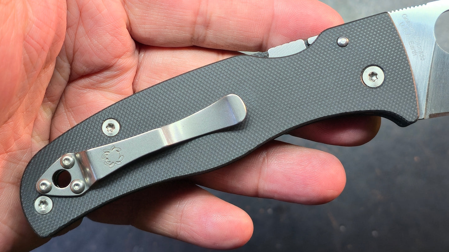 Spyderco Bodacious Black G10 Handle S30V Steel