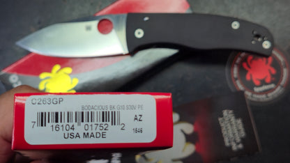 Spyderco Bodacious Black G10 Handle S30V Steel