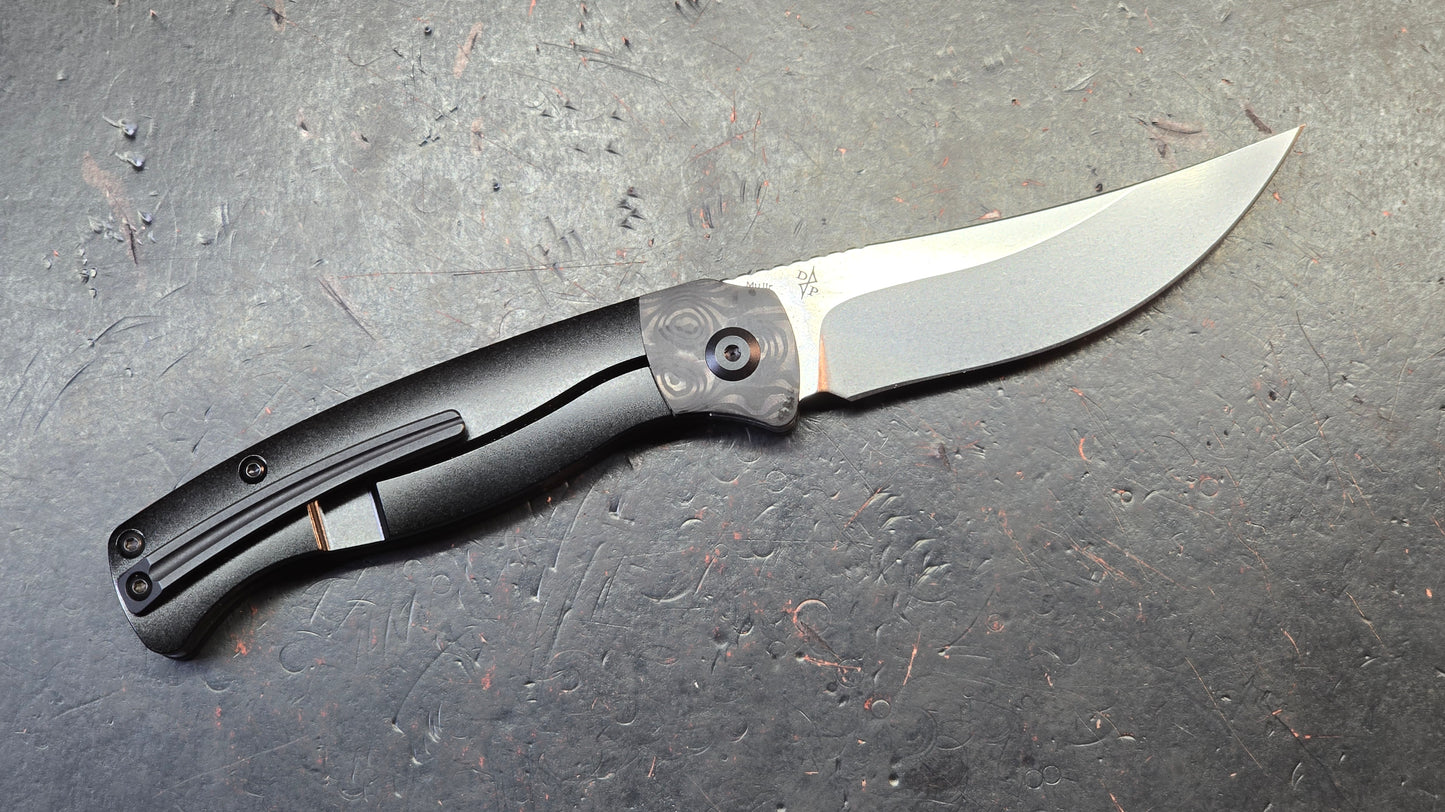KANSEPT Mujir Ti / CF Handle CPM-S35VN Blade Dirk Pinkerton Design