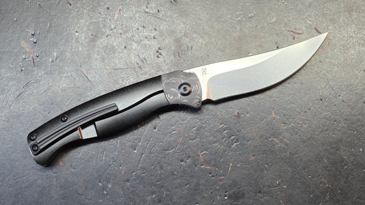 KANSEPT Mujir Ti / CF Handle CPM-S35VN Blade Dirk Pinkerton Design