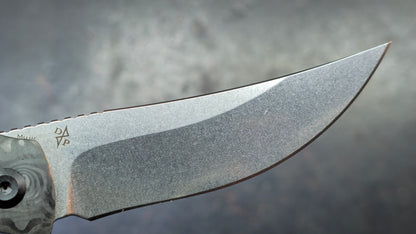 KANSEPT Mujir Ti / CF Handle CPM-S35VN Blade Dirk Pinkerton Design