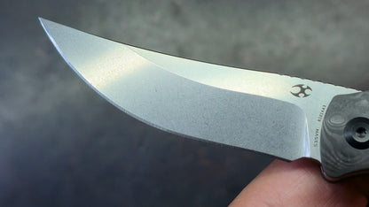 KANSEPT Mujir Ti / CF Handle CPM-S35VN Blade Dirk Pinkerton Design