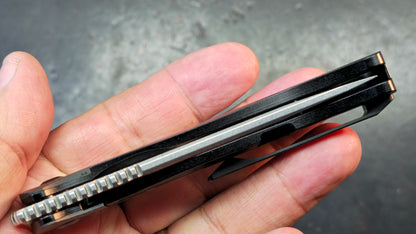 KANSEPT Mujir Ti / CF Handle CPM-S35VN Blade Dirk Pinkerton Design