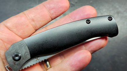 KANSEPT Mujir Ti / CF Handle CPM-S35VN Blade Dirk Pinkerton Design