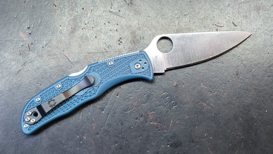 Spyderco Endela Blue FRN Handle K390