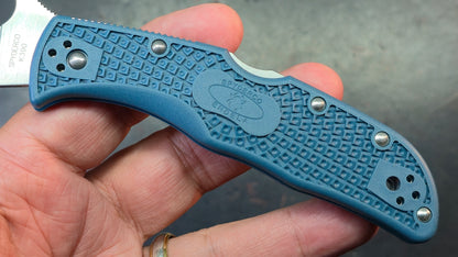 Spyderco Endela Blue FRN Handle K390