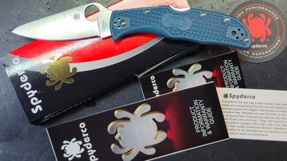 Spyderco Endela Blue FRN Handle K390