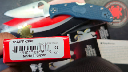 Spyderco Endela Blue FRN Handle K390