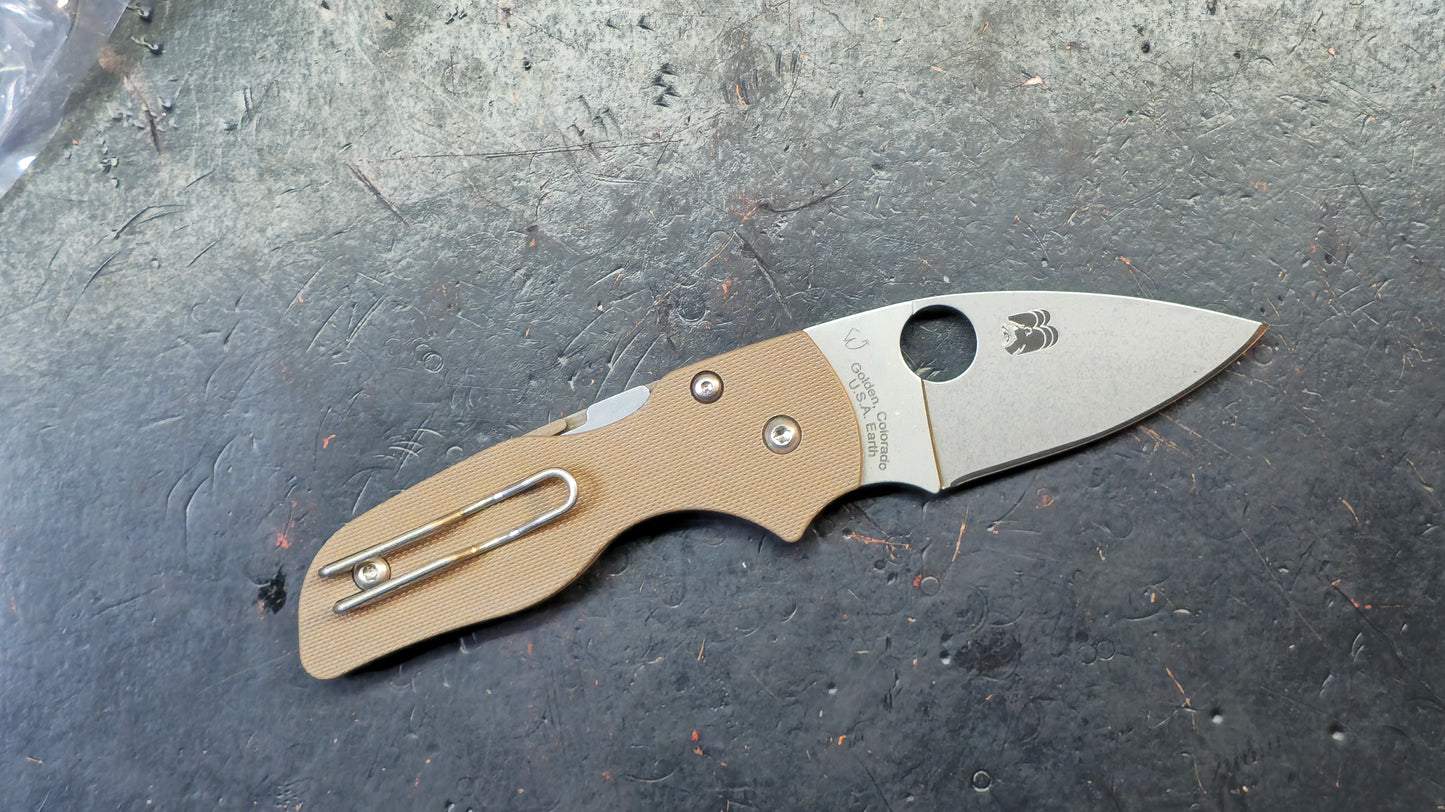 Spyderco Sprint Run Lil' Native Brown G-10 Handle 15VN Blade