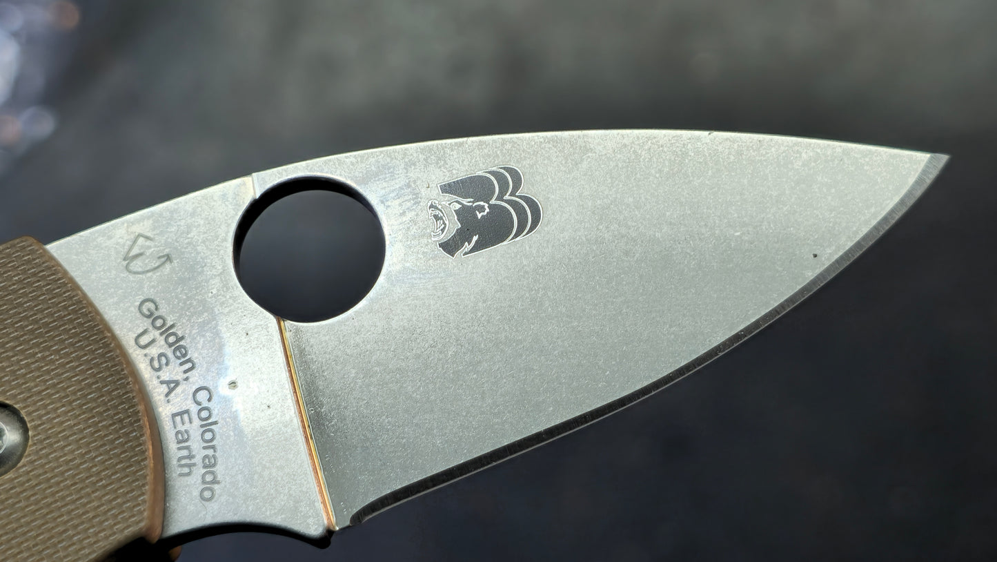 Spyderco Sprint Run Lil' Native Brown G-10 Handle 15VN Blade