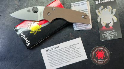Spyderco Sprint Run Lil' Native Brown G-10 Handle 15VN Blade