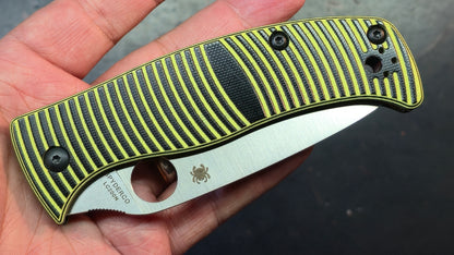 Spyderco Caribbean G-10 Handle LC200N Blade