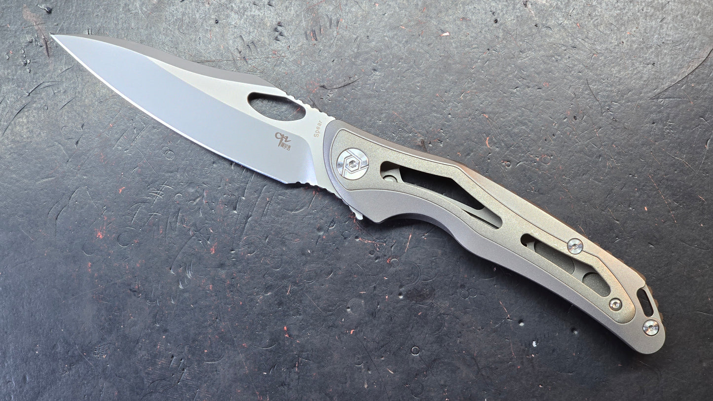 CH Knives Spear Titanium Handle S35VN Blade