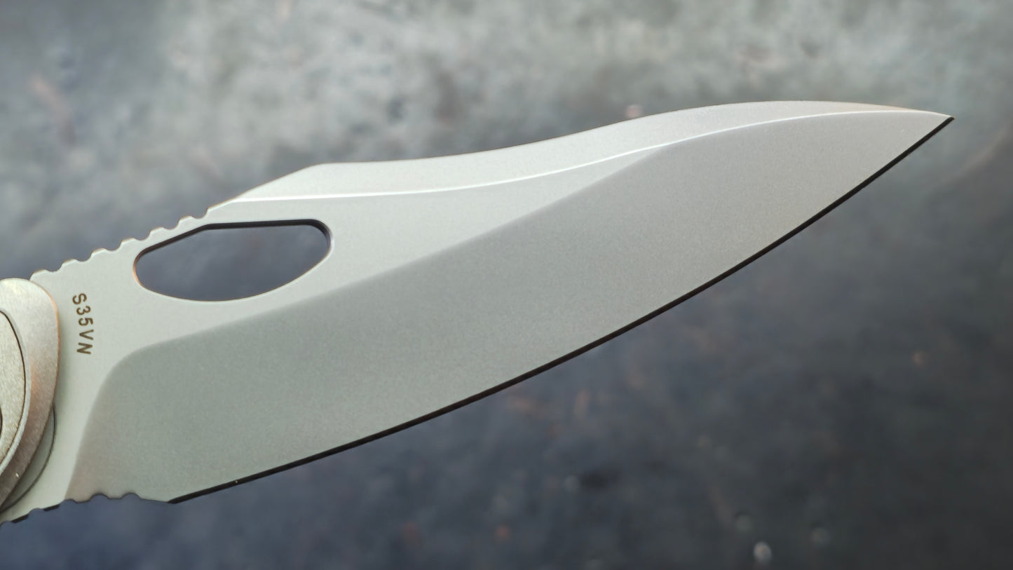 CH Knives Spear Titanium Handle S35VN Blade