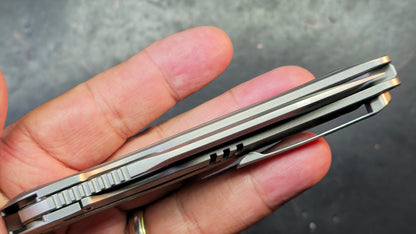 CH Knives Spear Titanium Handle S35VN Blade