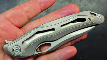 CH Knives Spear Titanium Handle S35VN Blade