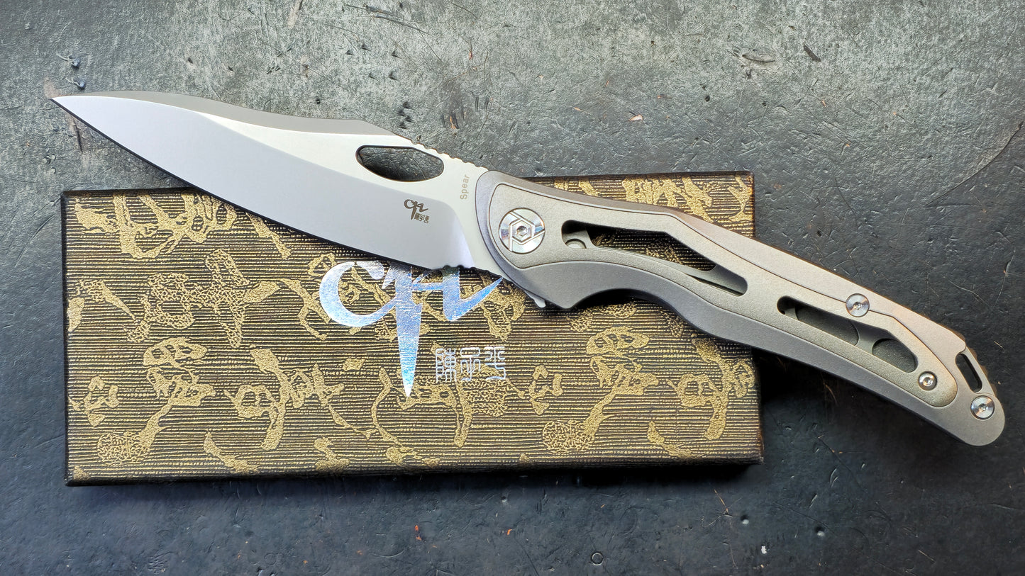 CH Knives Spear Titanium Handle S35VN Blade