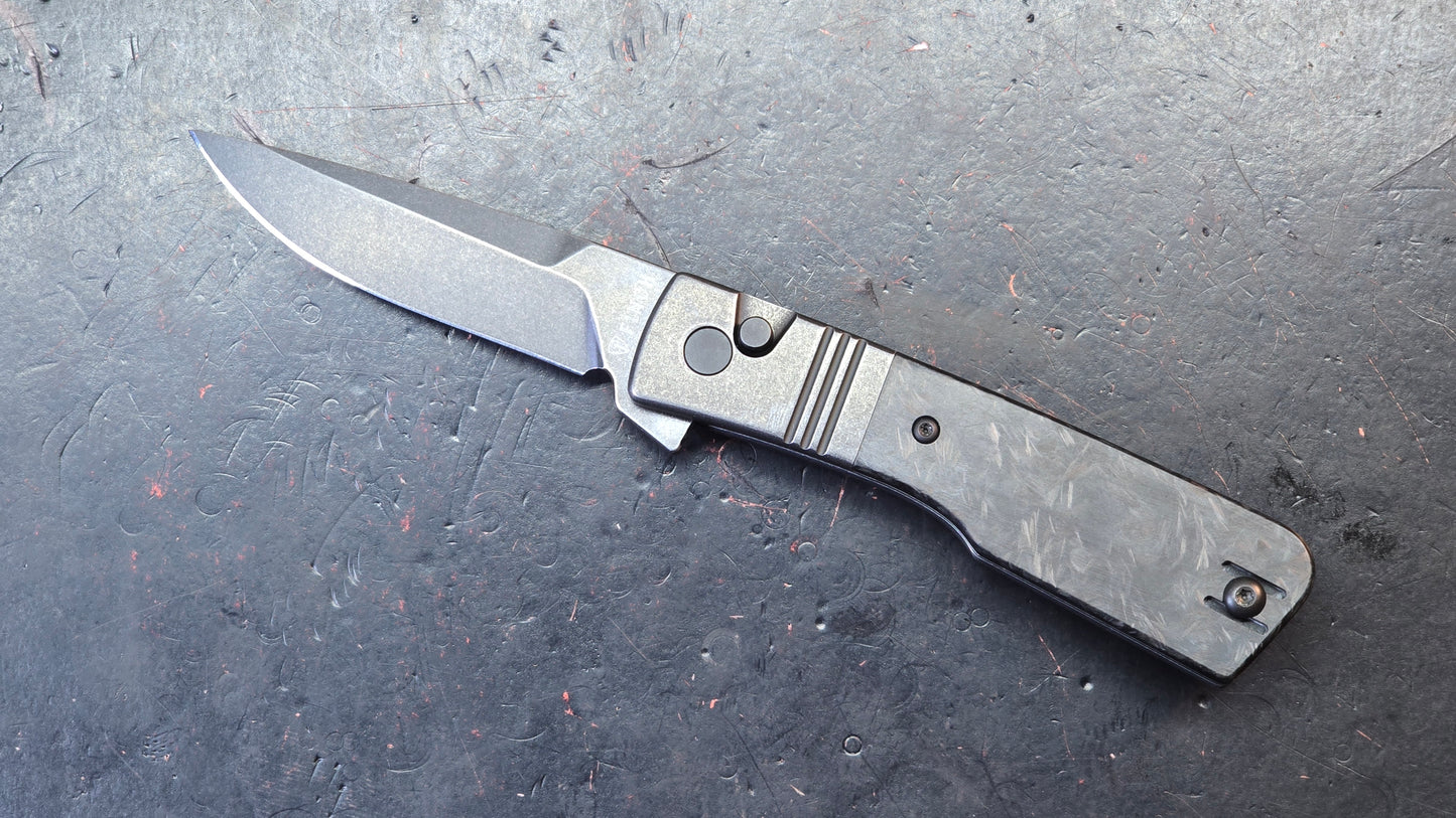 Finch Knives El Camino Carbon Fiber Handle 14c28n Blade