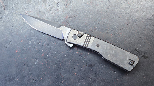 Finch Knives El Camino Carbon Fiber Handle 14c28n Blade