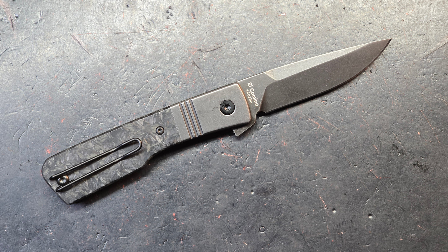 Finch Knives El Camino Carbon Fiber Handle 14c28n Blade