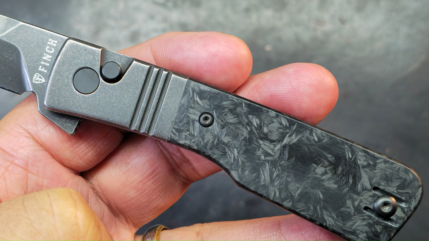 Finch Knives El Camino Carbon Fiber Handle 14c28n Blade